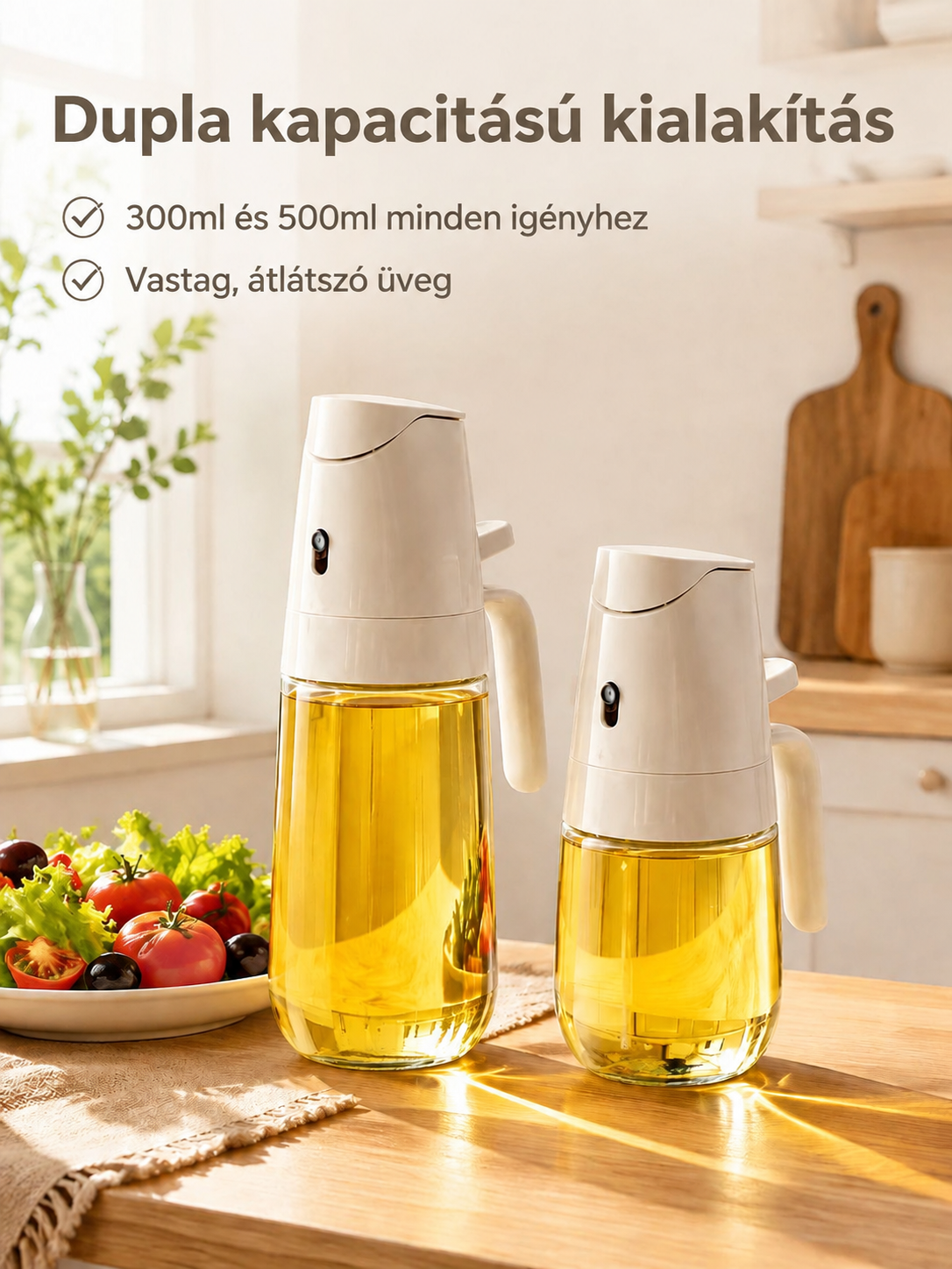 Többfunkciós konyhai olajspray palack