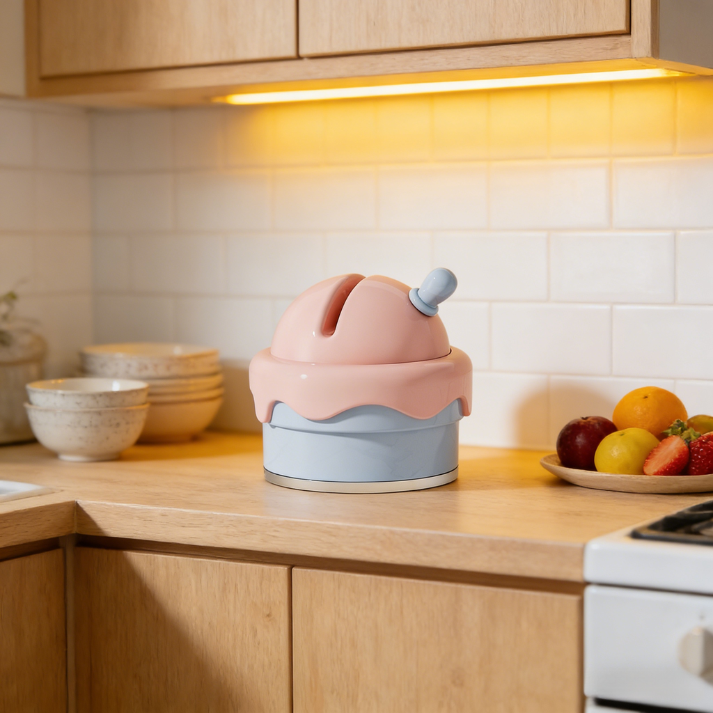 多功能吸盤式冰淇淋磨刀器