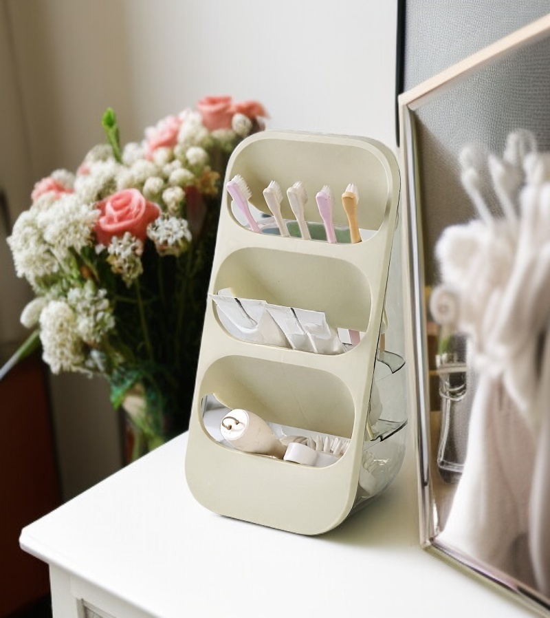Three-tier storage container for crafts