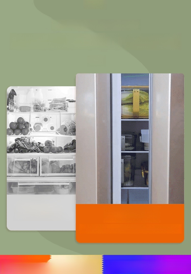 [รุ่นอัพเกรด จับเวลาได้] กล่องจัดระเบียบตู้เย็นในครัวเรือนญี่ปุ่น