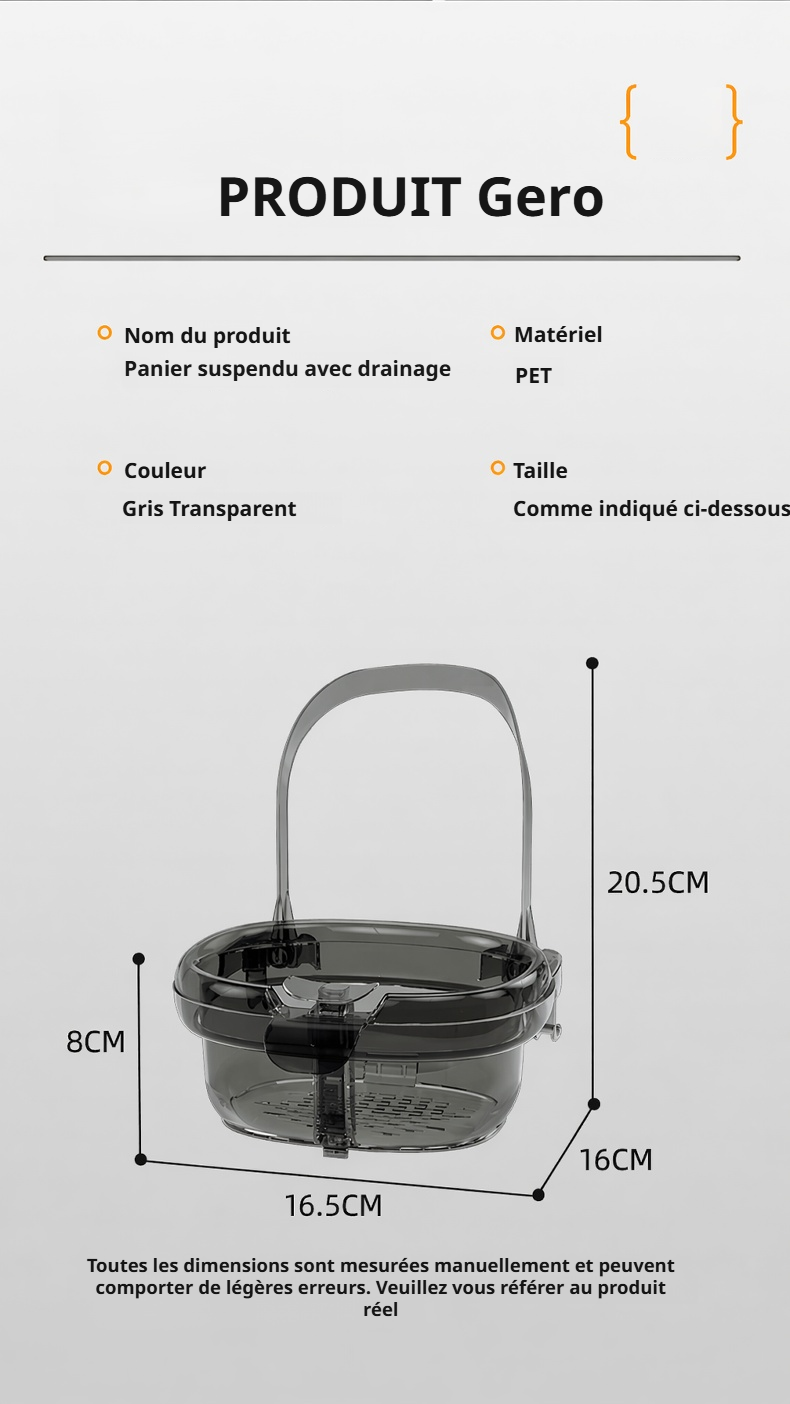Égouttoir facile à installer sur l’évier