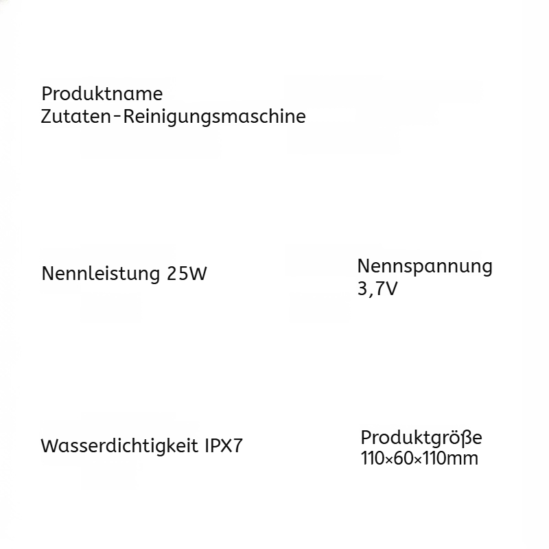 Automatischer Obst- und Gemüse-Reiniger mit Desinfektionsfunktion