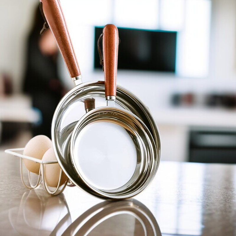 Mini Anti-Spritzschutz Edelstahl Bratpfanne für Zuhause