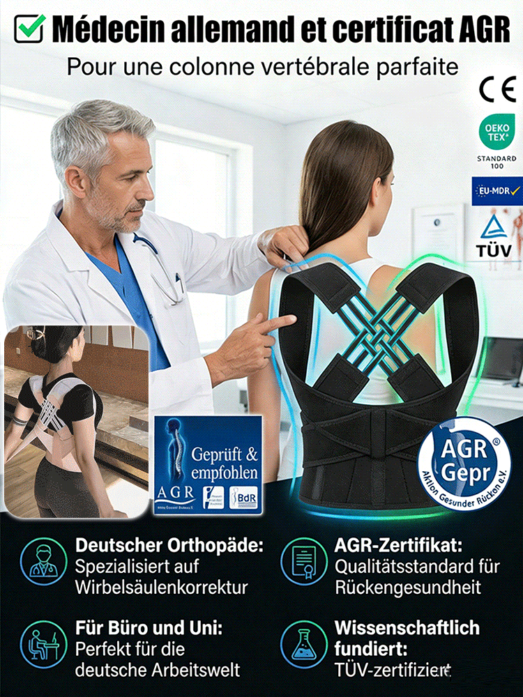 Correcteur de posture indispensable pour soins corporels