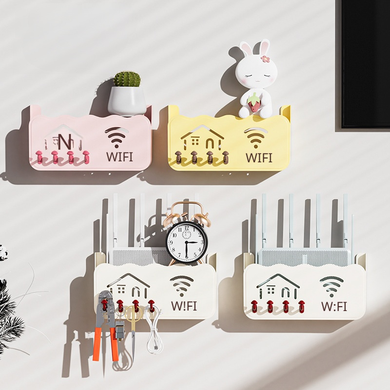 Wall-mounted Router Storage Shelf