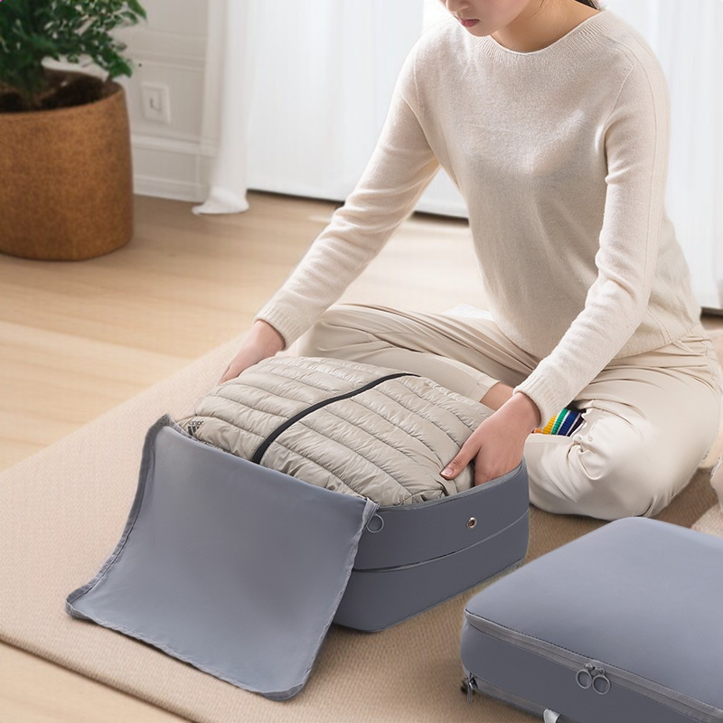가정용 초대형 수납 가방 공간 절약 면 이불 시트 수납 가방 여행 방진 압축 가방 의류 수납 신기