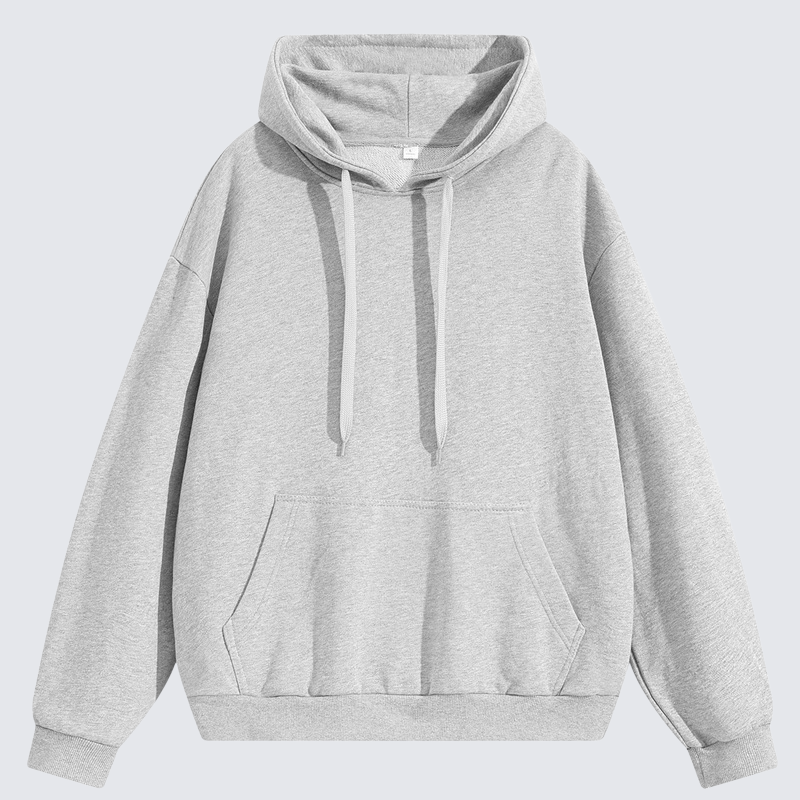 簡約基礎純色連帽衛衣（男女同款）