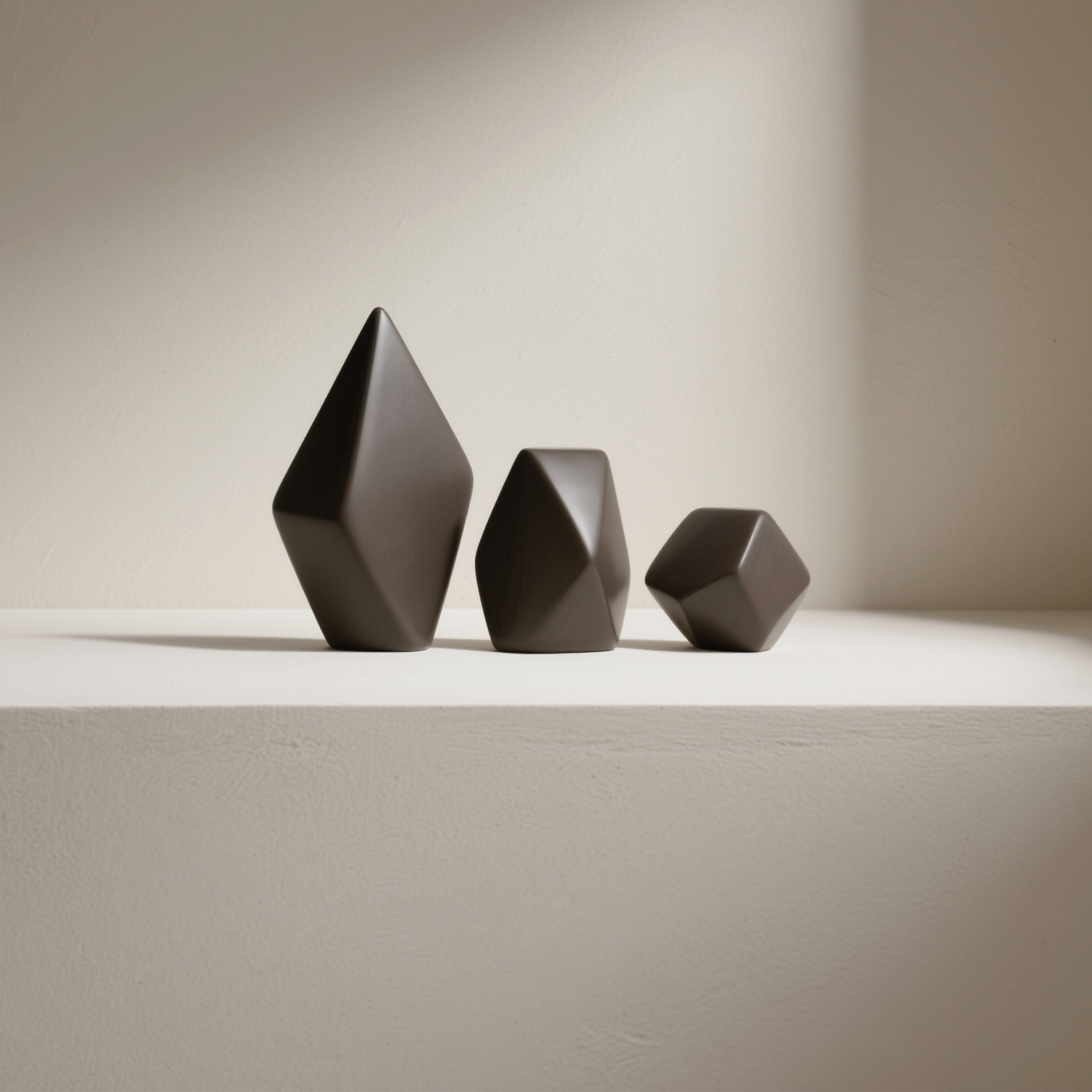 모던 심플 기하학 도자기 장식 세트