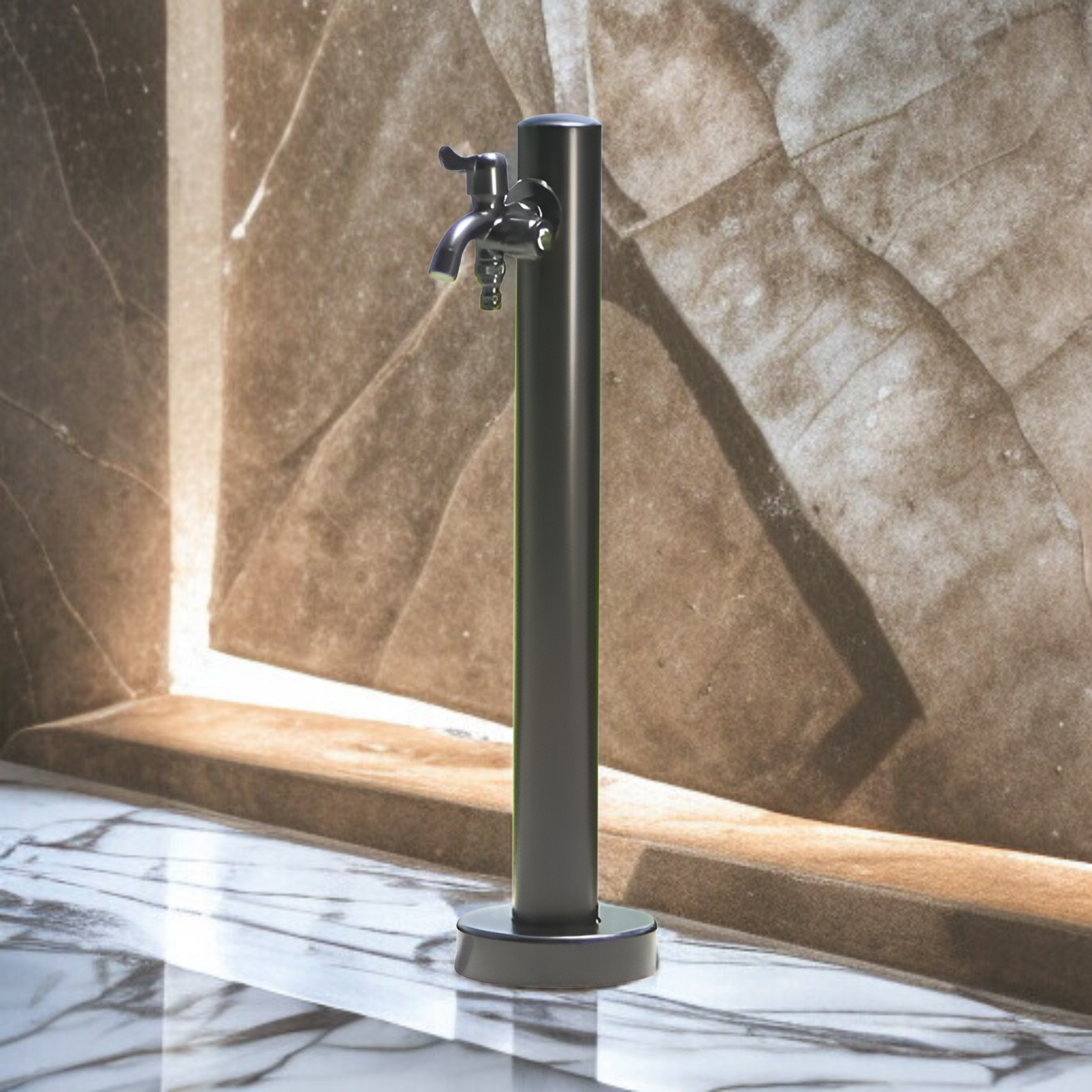 ก๊อกน้ำคอลัมน์สวนกลางแจ้ง