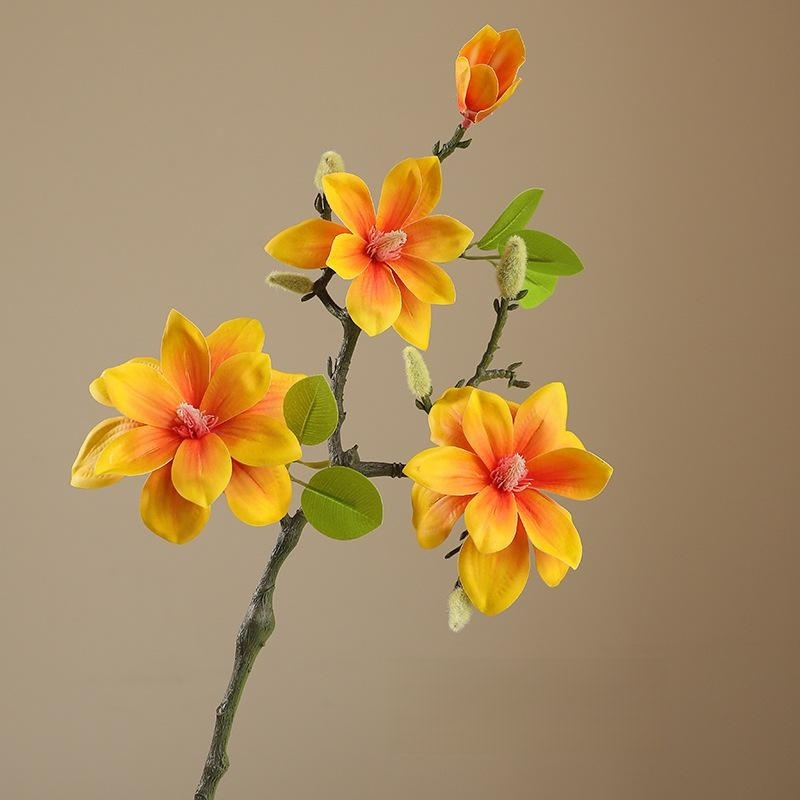 Retro Zen Home Artificial Magnolia Flower Landscape Decoration