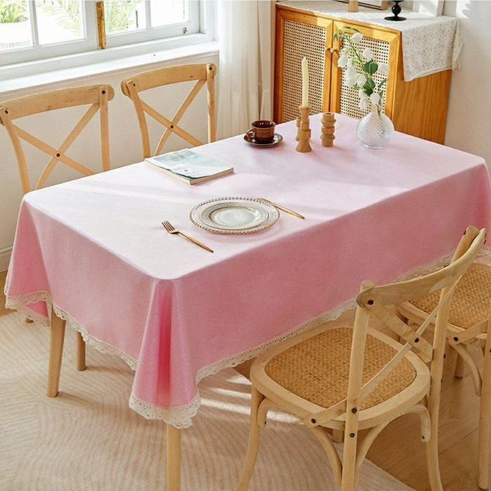 防水棉麻桌布 長款家用桌巾 不可水洗