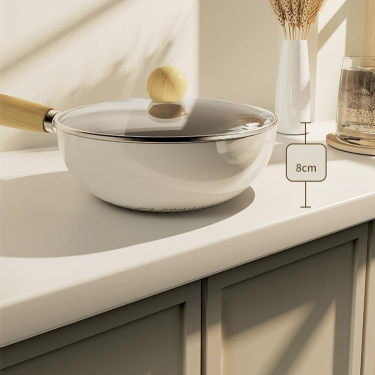 White Ceramic Nonstick Frying Pan