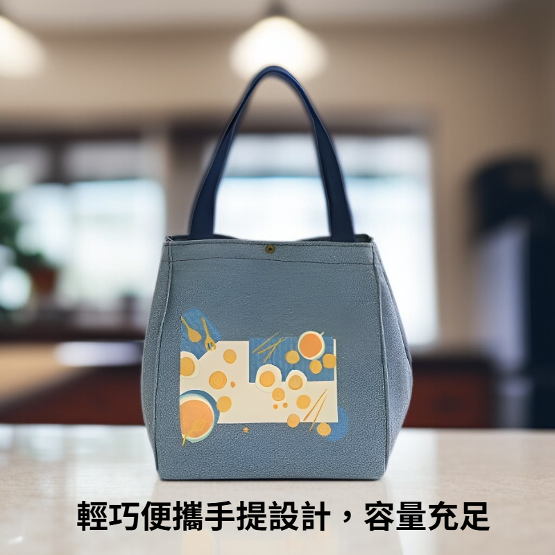 日式帆布便當保溫袋學生上班族便攜手提餐盒飯兜