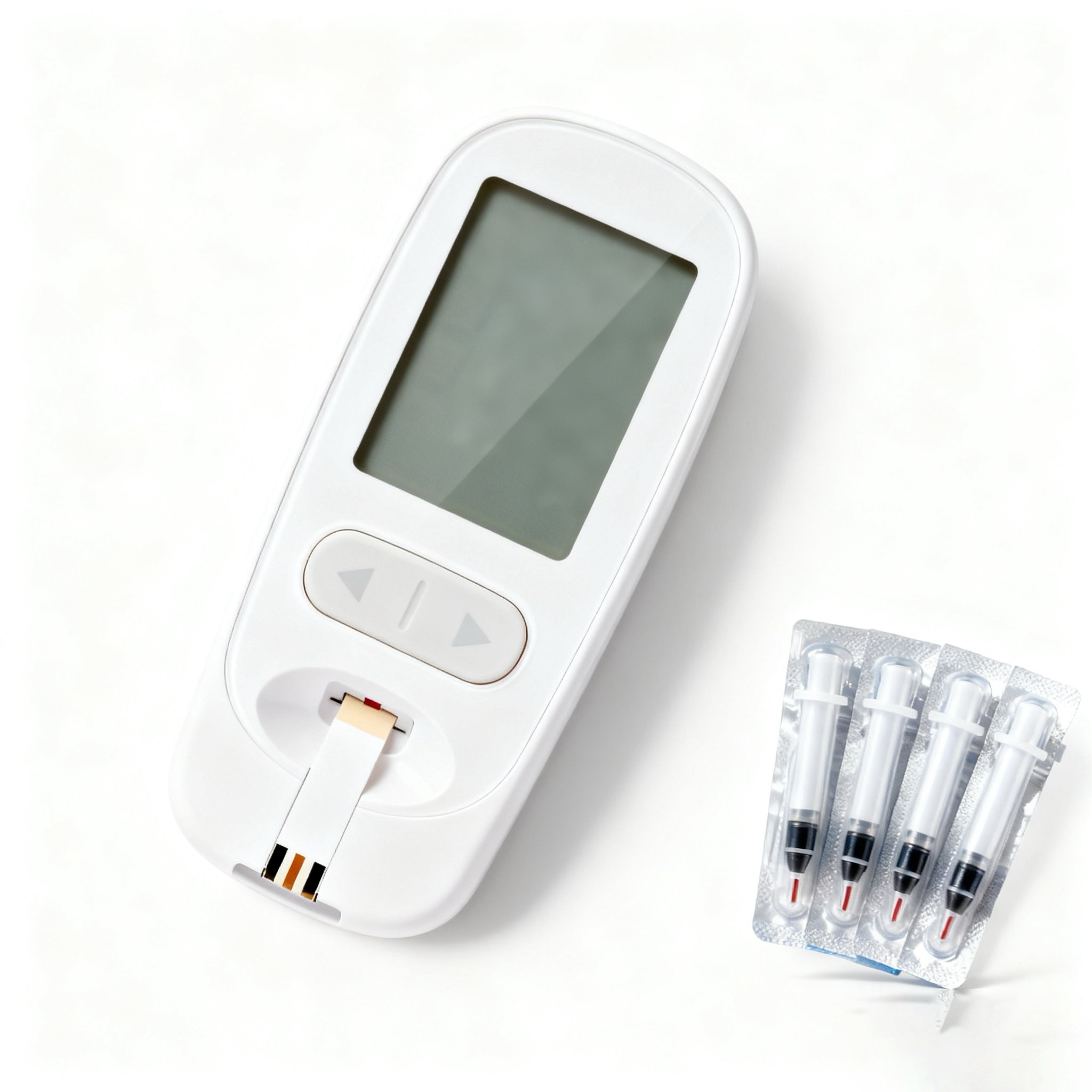 เครื่องวัดน้ำตาลในเลือดแบบพกพา 