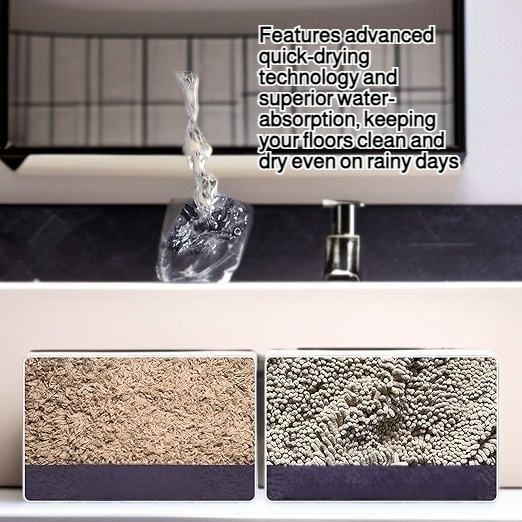 Waffle Non-Slip Mat, Quick-Drying and Water-Absorbing Mat, Special Entrance Mat