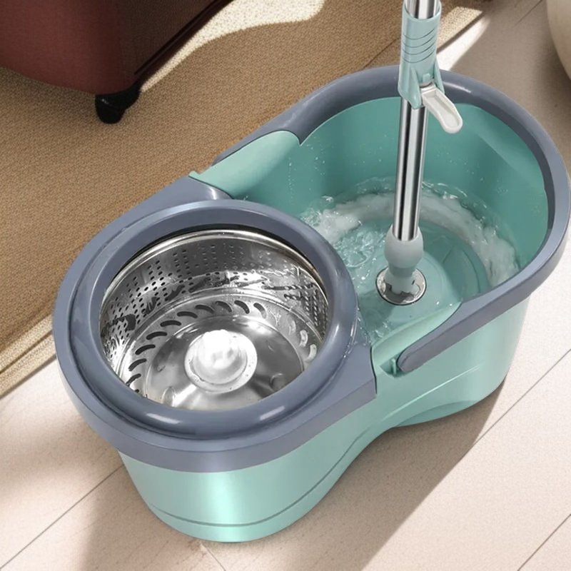 가정용 원터치 전자동 회전 밀대 손세탁 밀대통 게으름뱅이 밀대통 탈수 세트