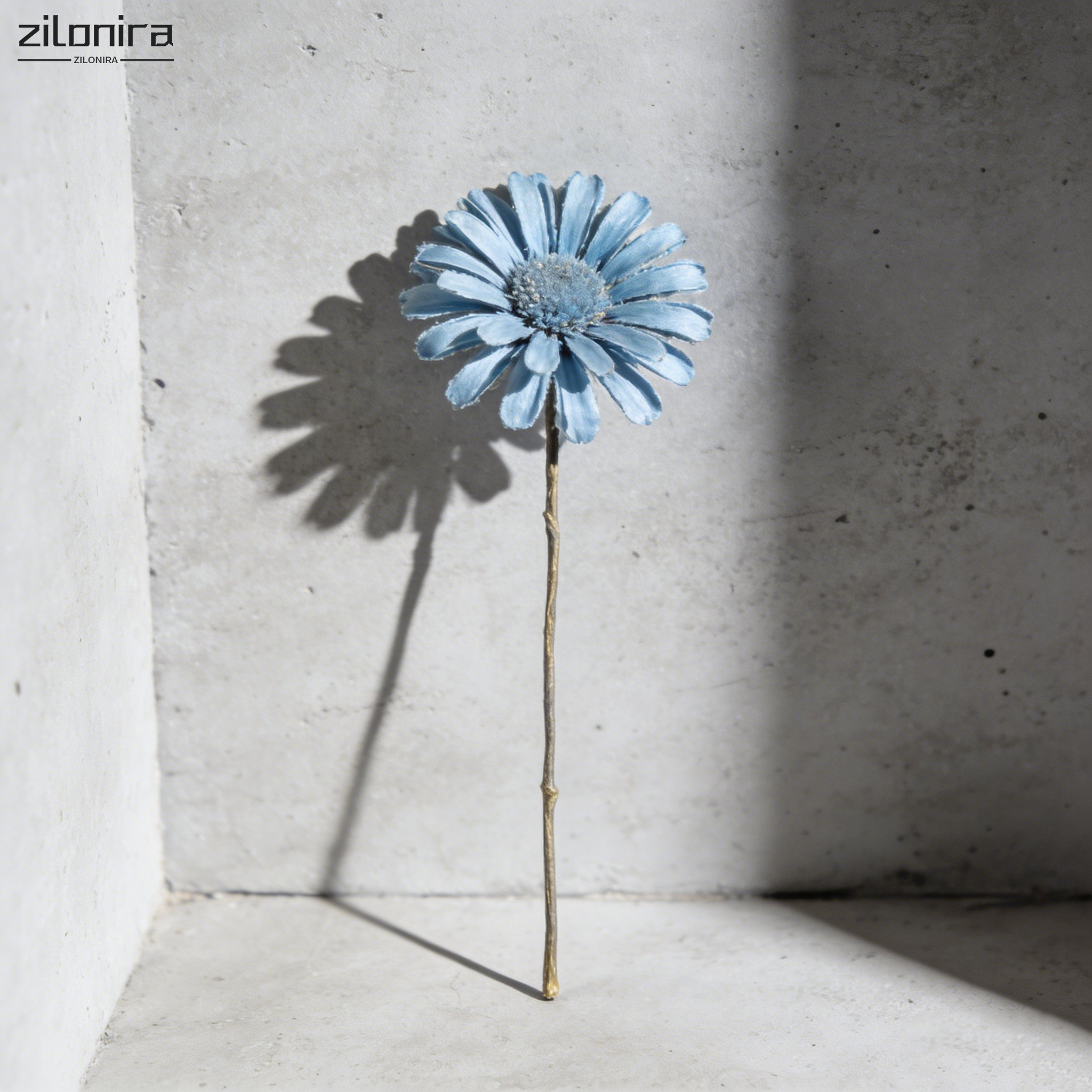 인조 파란색 데이지 10송이