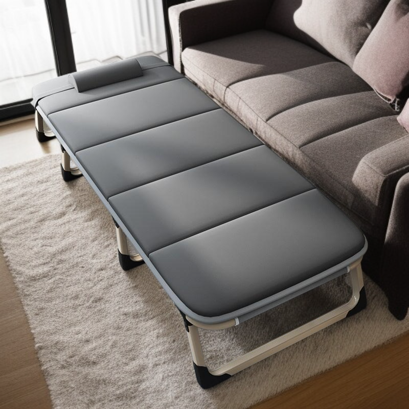 휴대용 접이식 싱글 침대 (머리받침 포함)