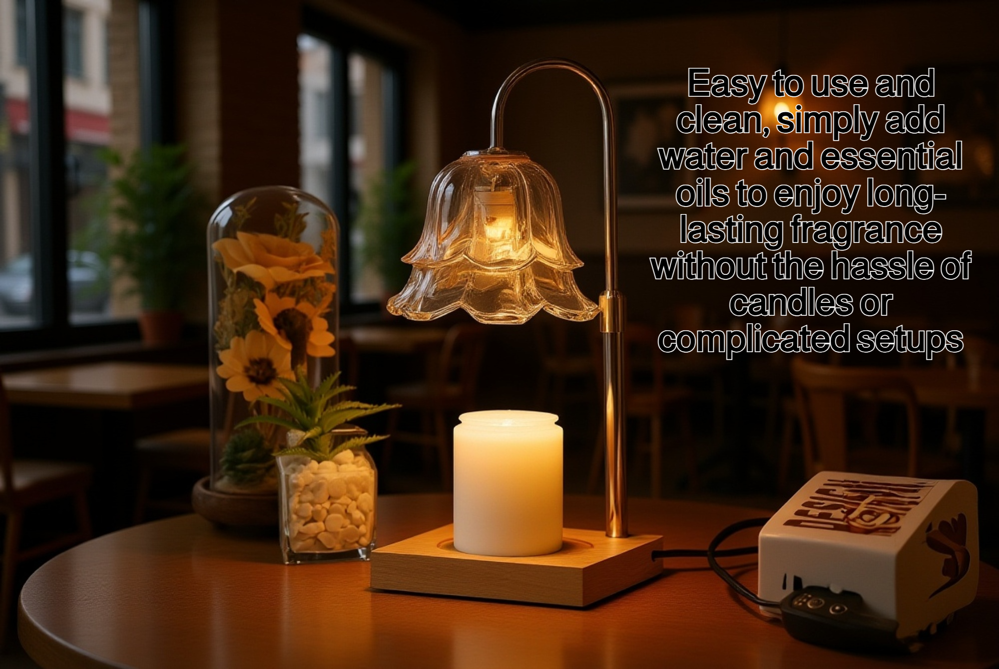 Wooden Aroma Lamp elegant design for home