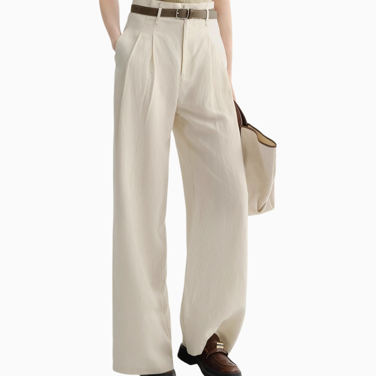 여성 통근 처짐 와이드 팬츠 정장바지 여 슬림 캐주얼 일자 팬츠 와이드 팬츠 여성 캐주얼 처짐 정장바지