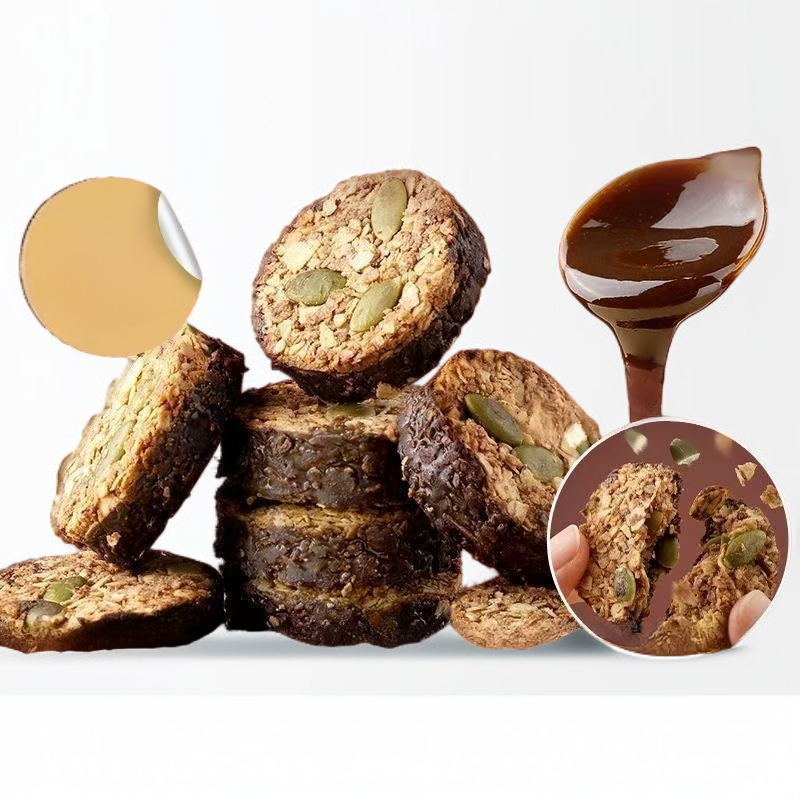 Roher Schokoladen-Nuss-Hafer-Crunch