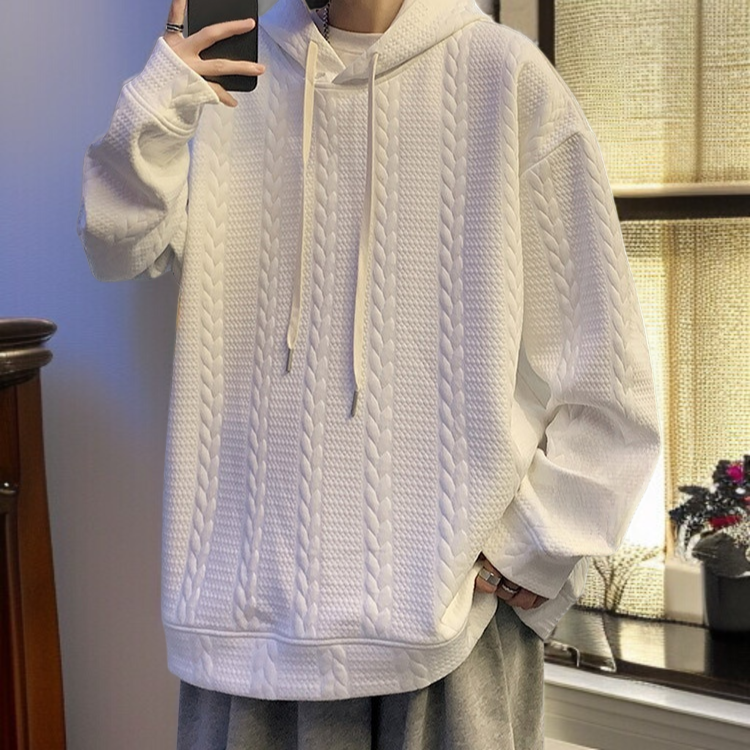 フード付きスウェットシャツメンズ春ルーズカジュアル長袖トレンディブランドオーバーサイズ秋カップルコート