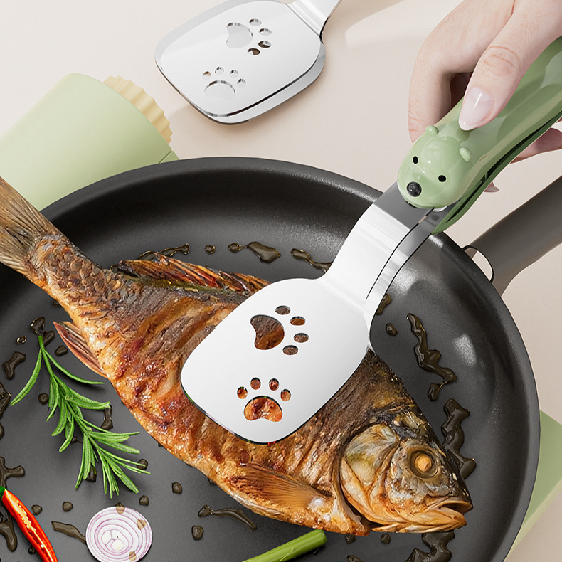 2-in-1 Edelstahl Küchenzange