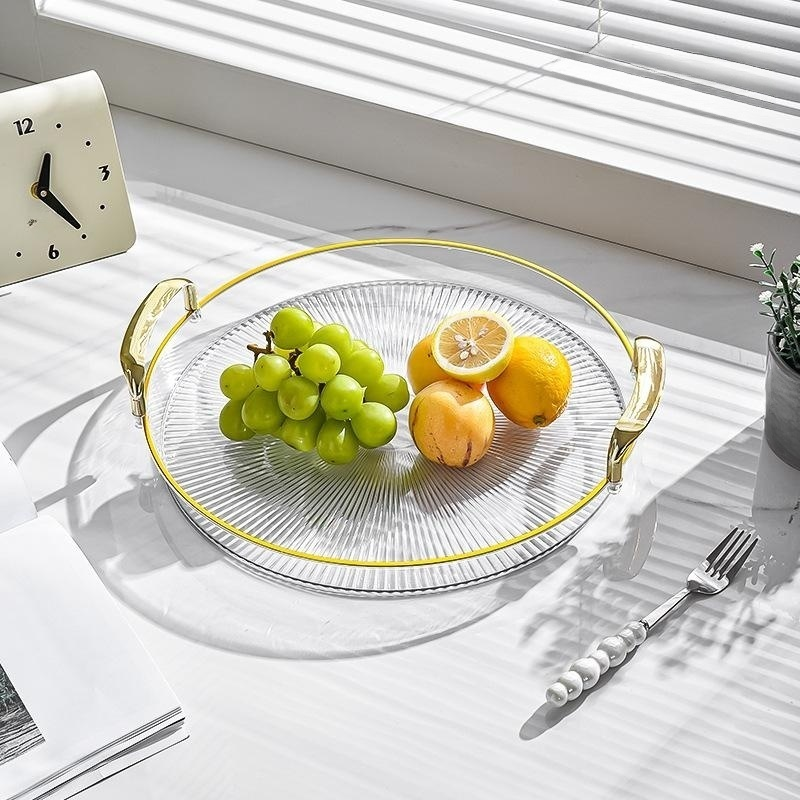 帶雙手柄圓形托盤