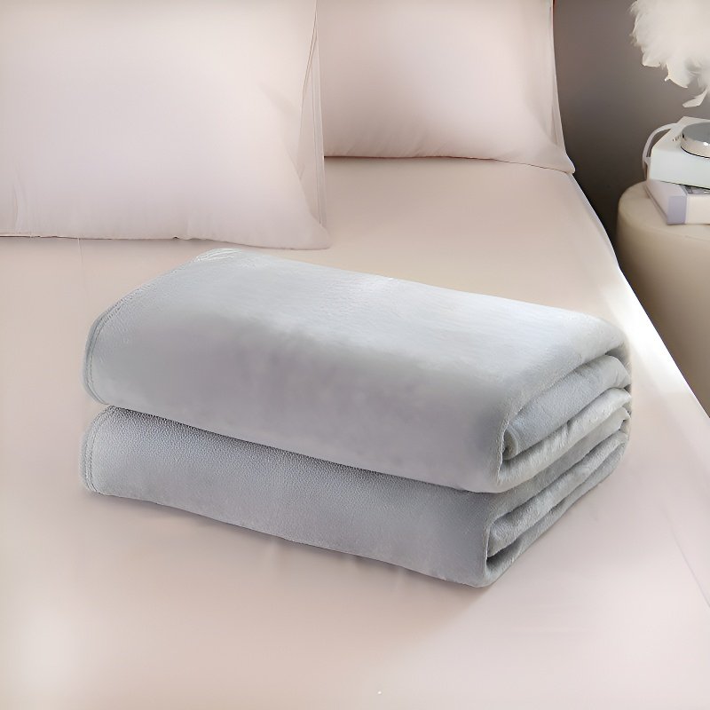 북유럽 플란넬 홑겹 담요 퓨어 컬러  심플 담요