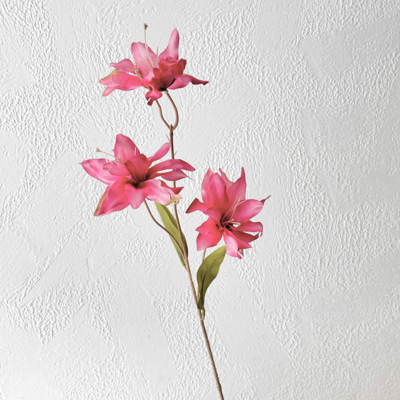 Fleurs artificielles rose rose
