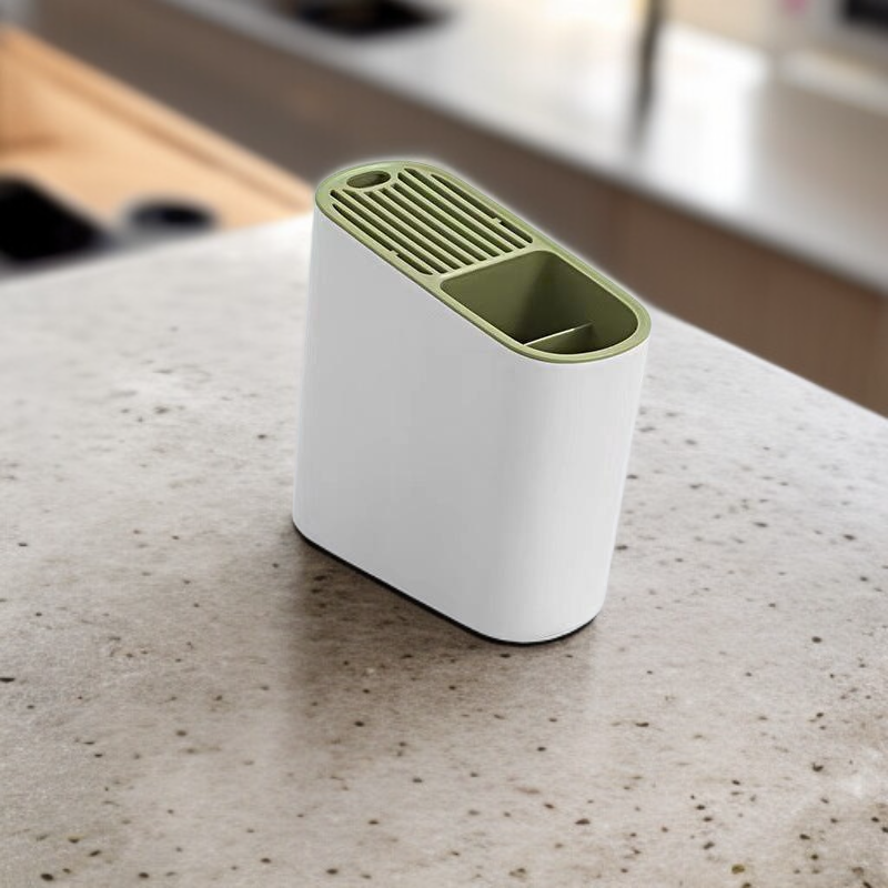  다용도 주방 칼꽂이 및 젓가락통 일체형 수납ラック