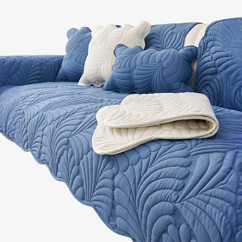 워싱 면 소파 쿠션 방진 미끄럼 방지 커버 소파 커버 크림색 방석 소파 쿠션