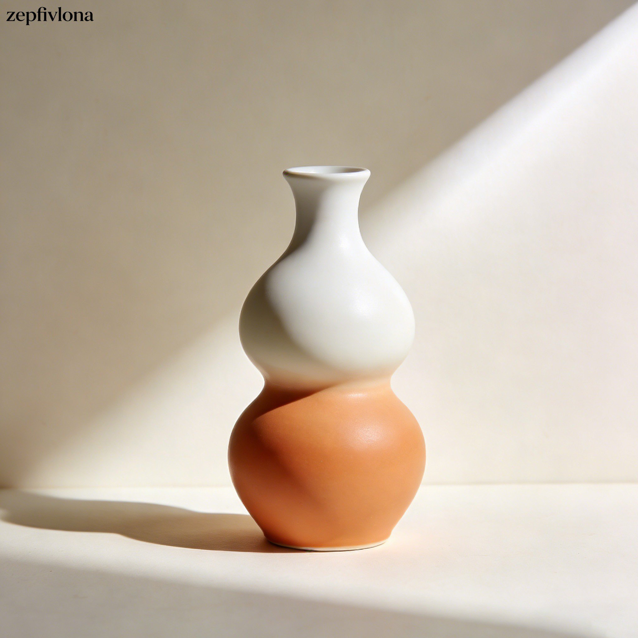 テーブル上のシンプルな花瓶