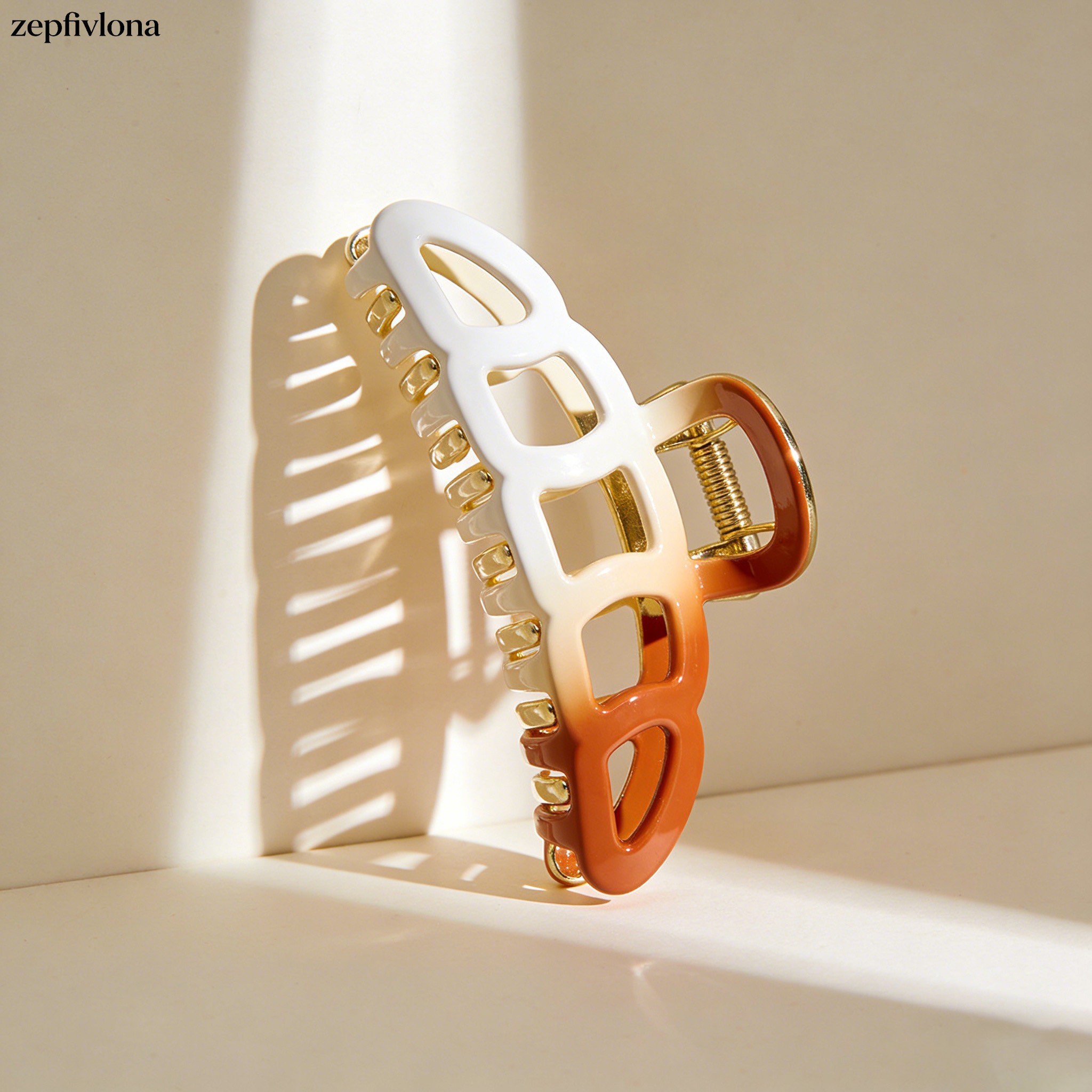 シンプルなヘアクリップ6個セットの全体画像