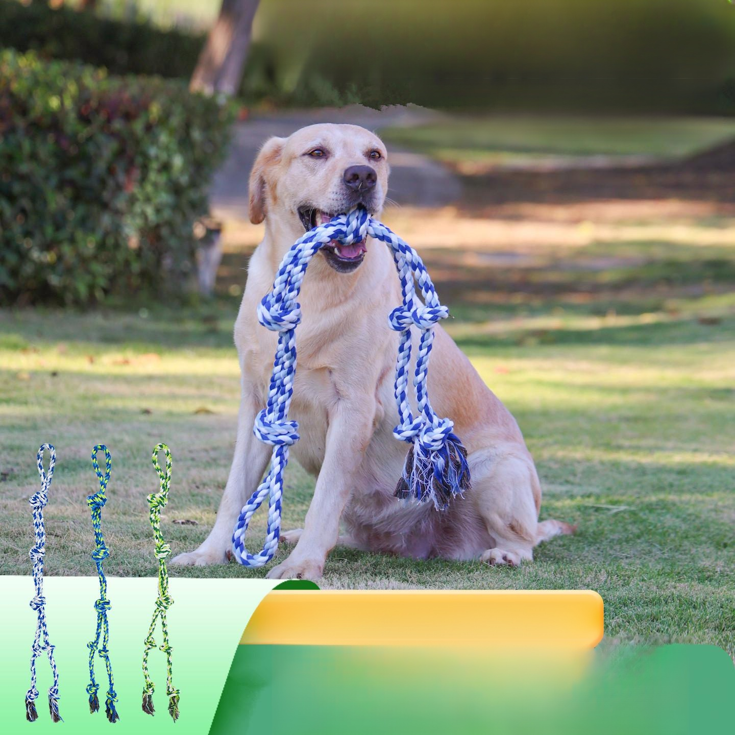 Durable Cotton Rope Toy for Large Dogs, Tug-of-War Chew Knot