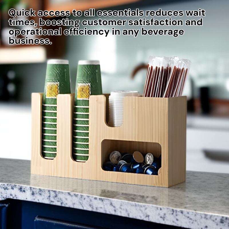 Disposable Cup Holder Storage Rack for Cafe Use Multi-purpose Box