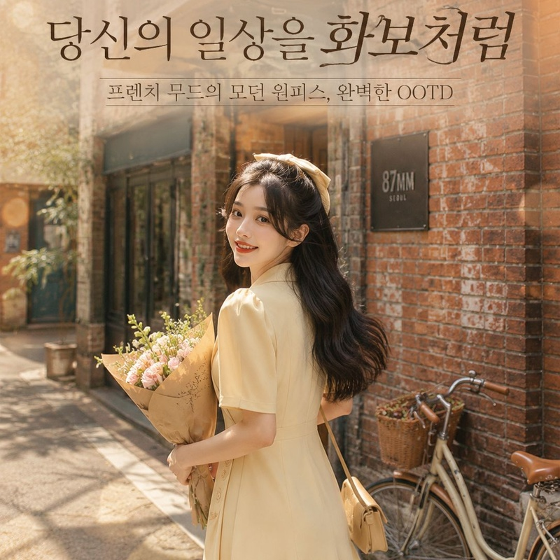 여름 패션 공작 단추 언밸런스 A라인 스커트 허리 슬림 원피스