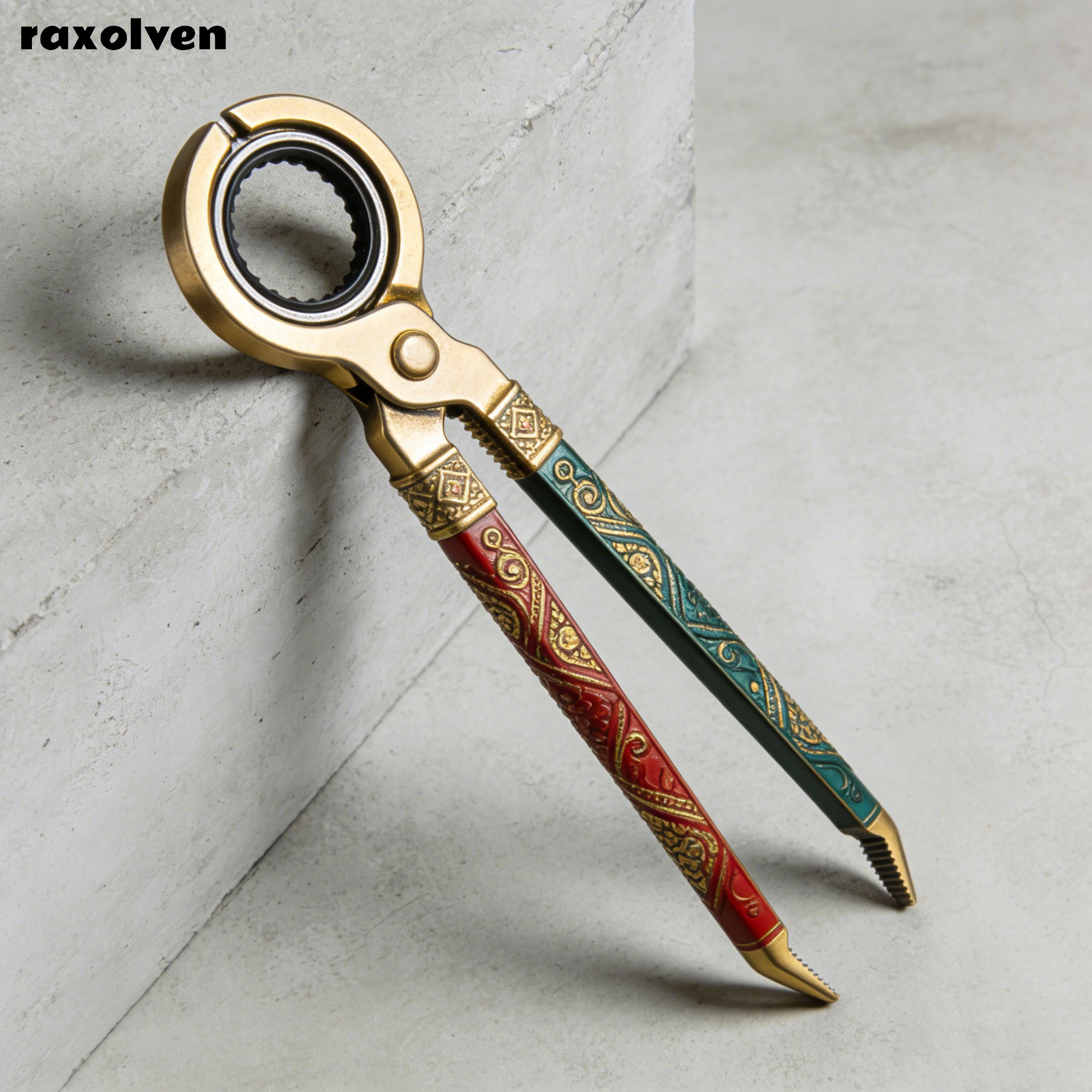 คีมสำหรับใส่และถอดแหวนลูกสูบแบบฟันกันลื่น