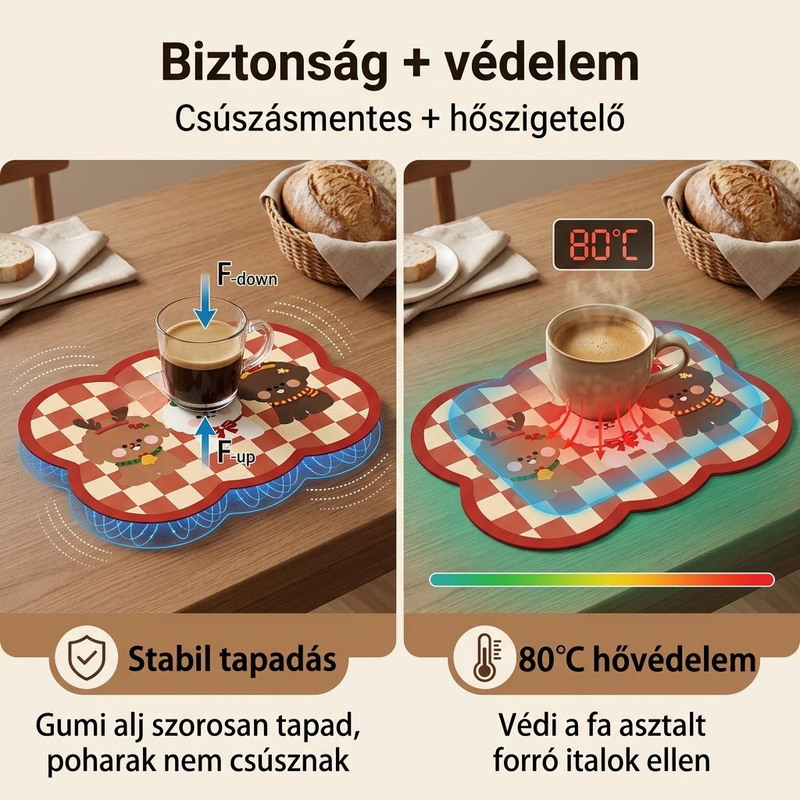 Vízszívó alátét kávéfőzőhöz, vízálló és csúszásgátló
