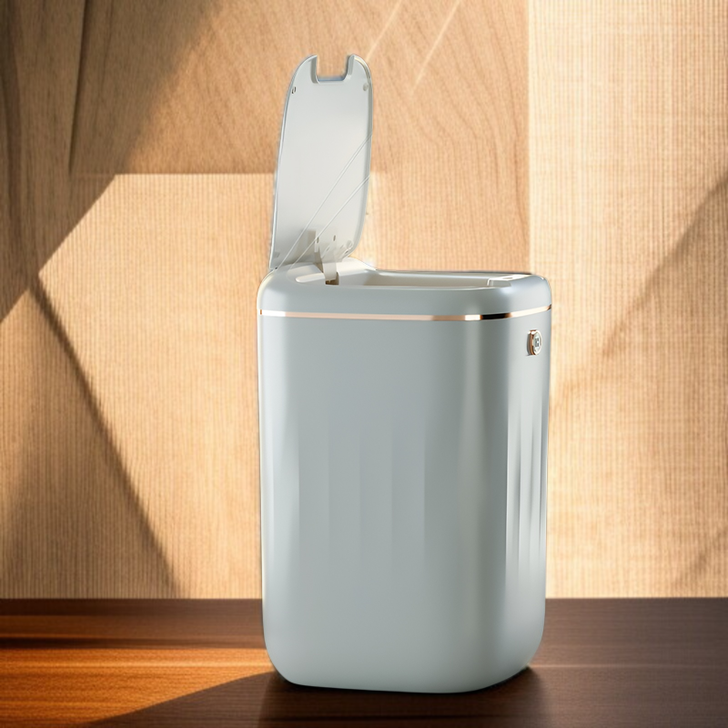  Papelera inteligente de inducción, ligera y lujosa, gran capacidad, resistente al agua