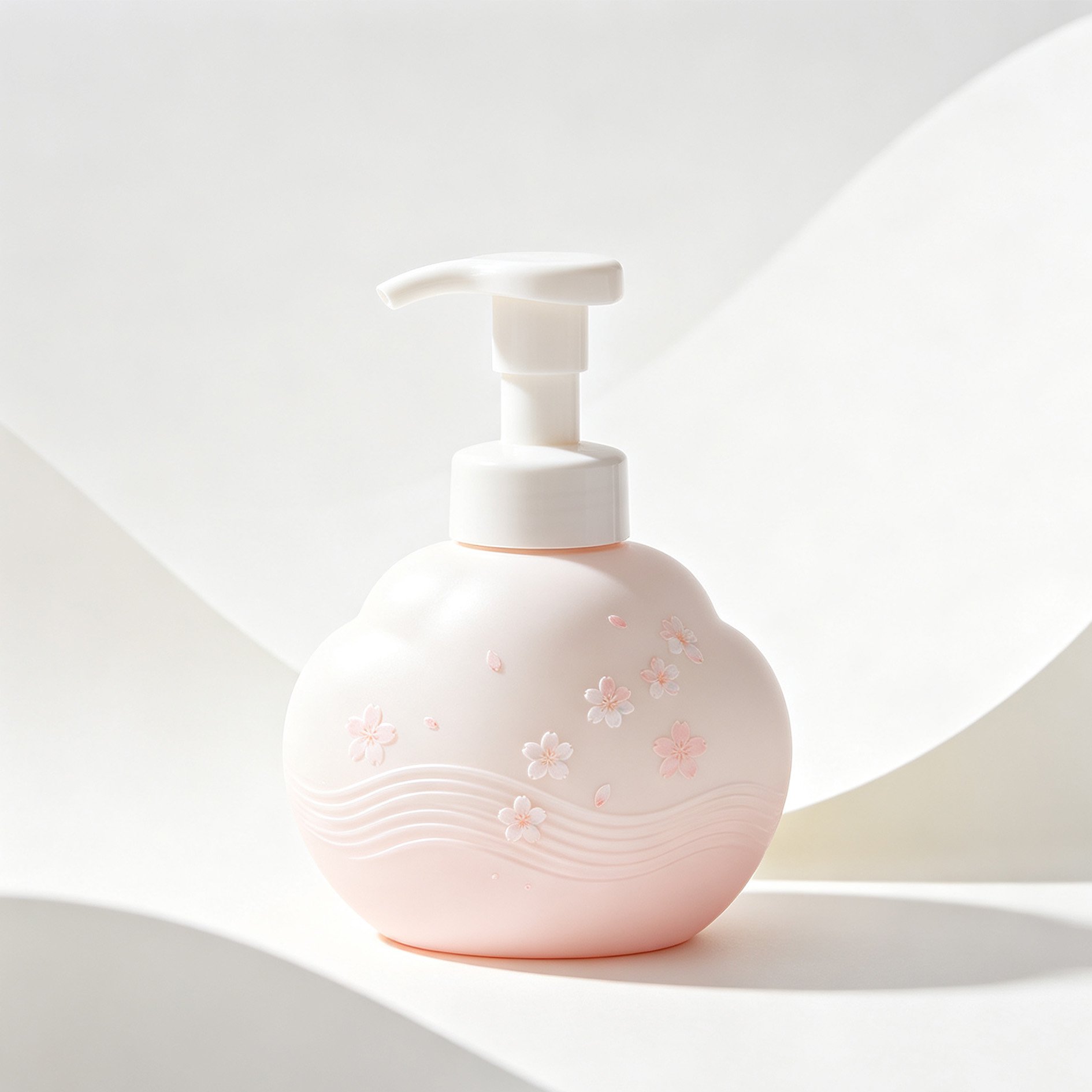 桜の香りの泡洗顔ボトル