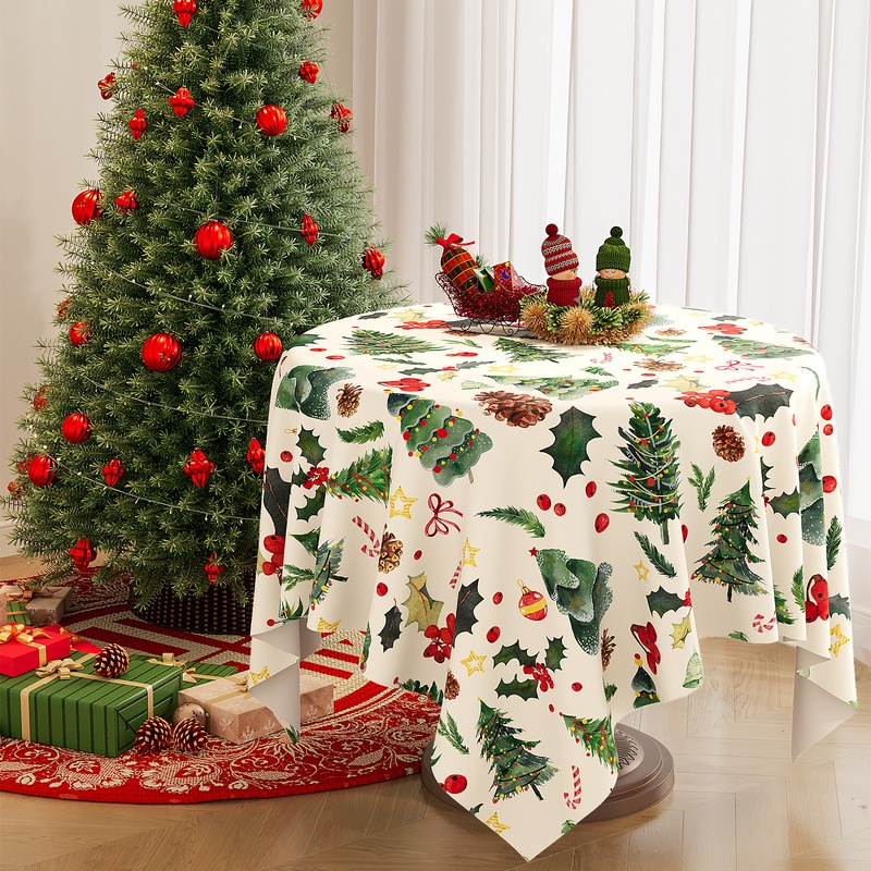 Christmas Decoration Waterproof Table Cover