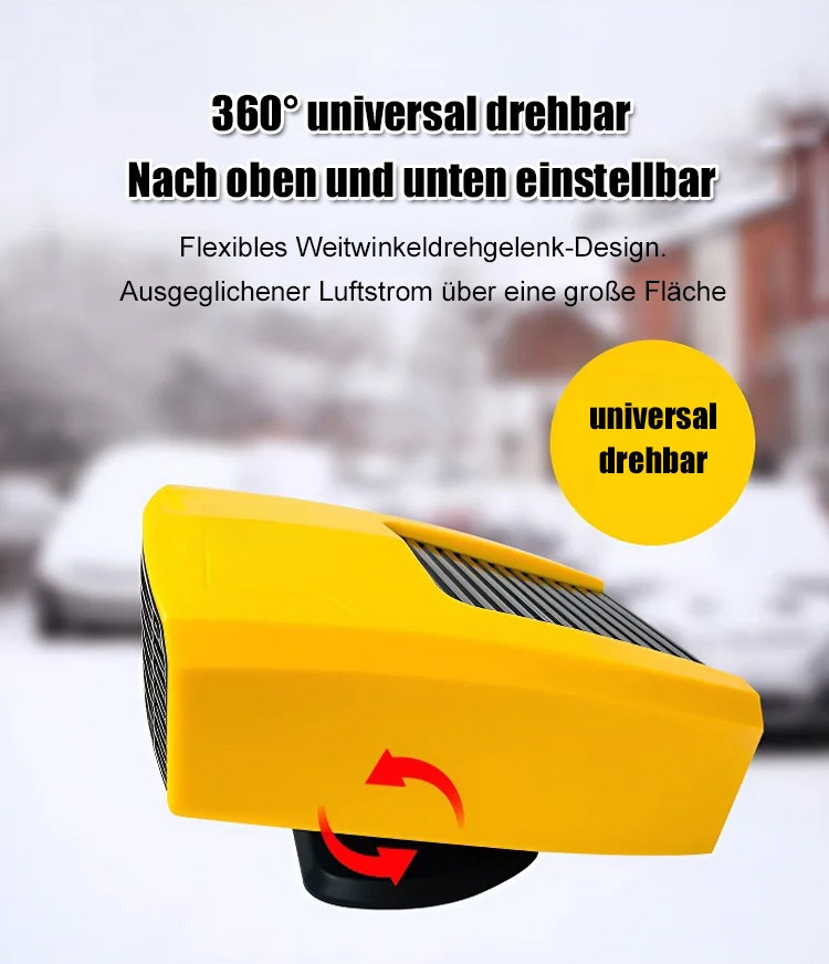 Heizlüfter fürs Auto mit 12V Anschluss