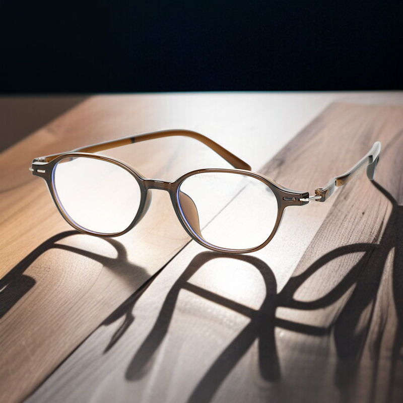 軽量オーバルフレーム老眼鏡・ブルーライト対策