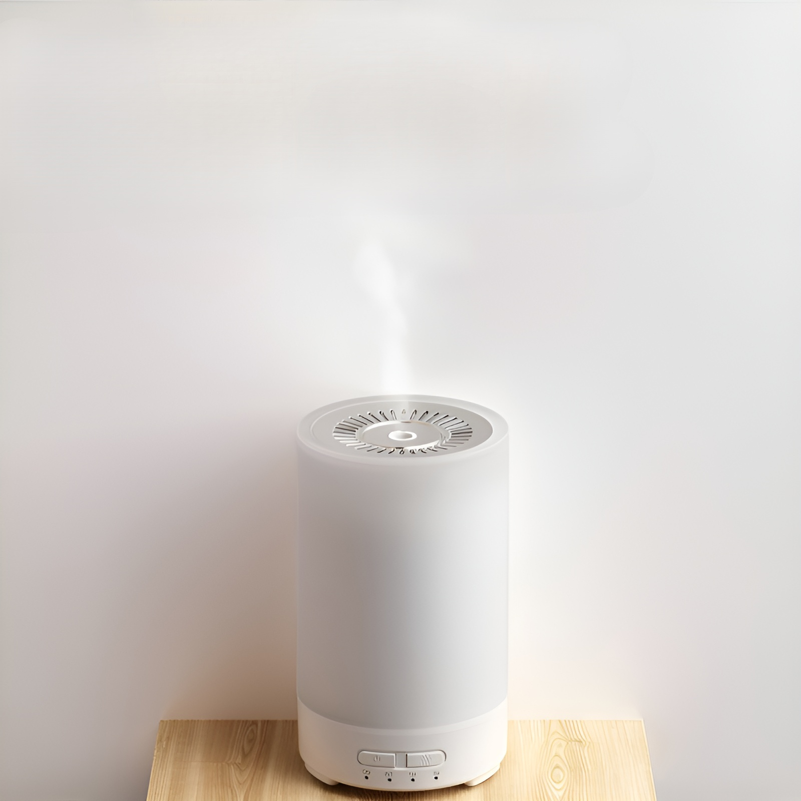 新しいナイトライト加湿器、家庭用USBアロマディフューザー、カラフルな木目調ディフューザー、ミニサイレントベッドルームアロマディフューザー