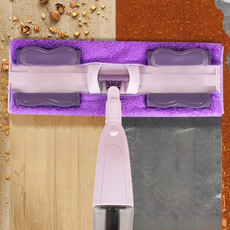 乾濕兩用噴水拖把夾洗臉巾除塵噴霧拖把