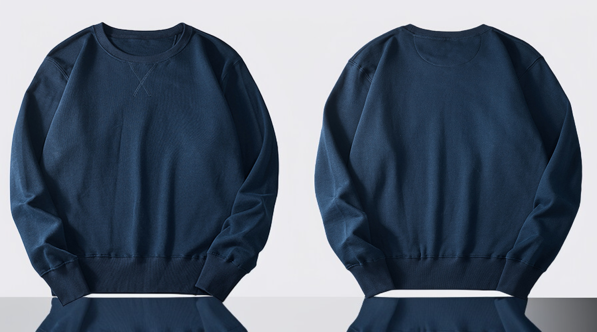 편안한 핏의 기본 면 긴팔 티셔츠