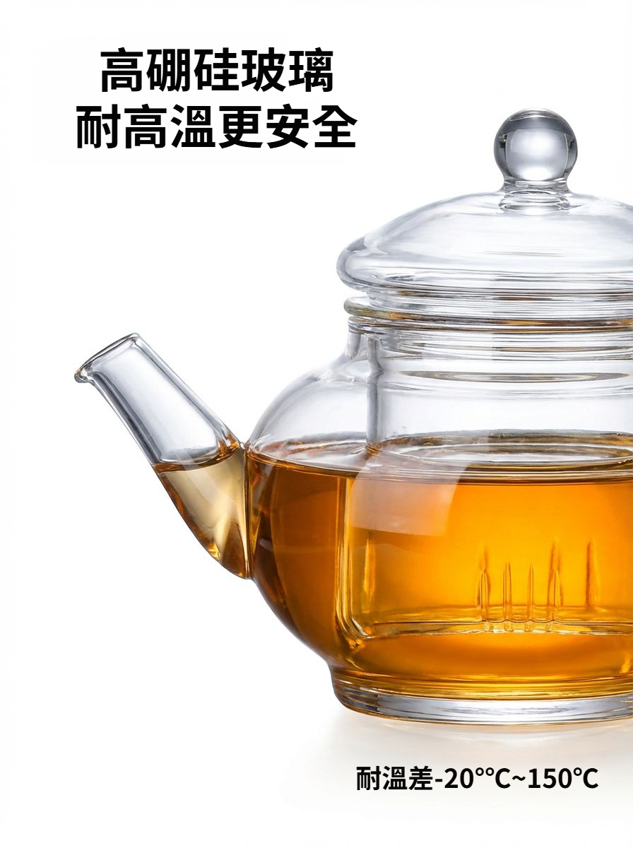 加厚高硼矽玻璃壺套裝主圖