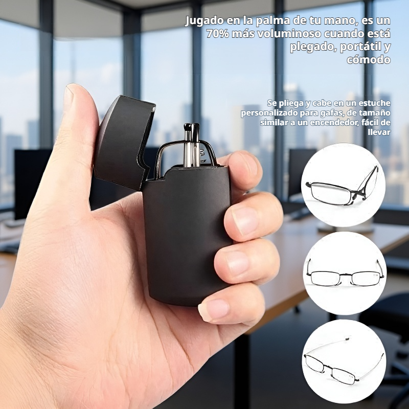 Lentes antirreflejo para adultos mayores, plegables y ligeras, protección para la vista