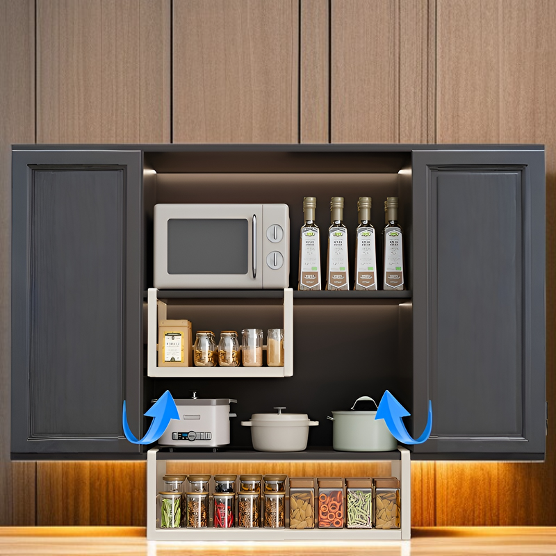 Gewürzregal für platzsparende Küchenorganisation